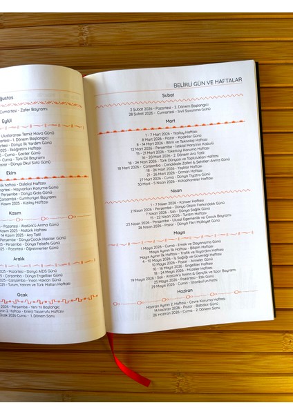 Öğretmen Ajandası Sınıf & Okul Öncesi modelleri