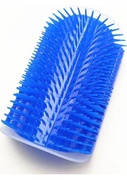 Kedi Fırçası Pet Keden Kendi Damat Köşe Fırçası ve Masaj Kapalı Kediler Için Catnip ile Masaj Tüm Saç Kedileri Köpekleri Renk: Mavi (Yurt Dışından)