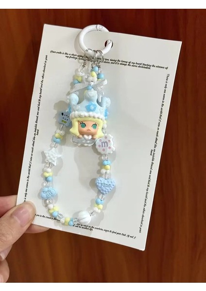 Yeni Pop Bean Diy Kafatası Panda Molly Crybaby El Yapımı Ikinci Yaratılış Telefon Zinciri Boyalı Anahtarlama Alaşım Anahtarı Hediye Renk: Molly Kraliçe/malzeme: Tek Beden (Yurt Dışından)