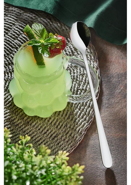 6'lı 18/10 Paslanmaz Kokteyl Kaşık Seti, Şık ve Dayanıklı Tasarım fiyatları