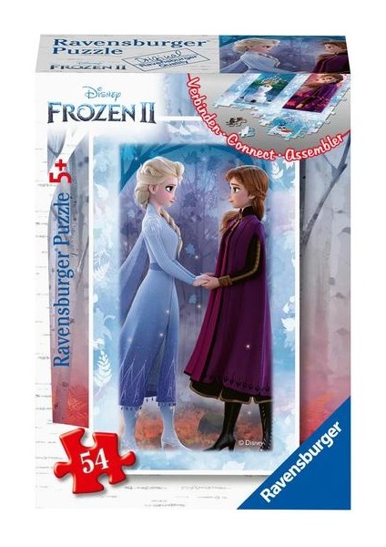 54 Parça Mini Puzzle Frozen Elsa And Anna