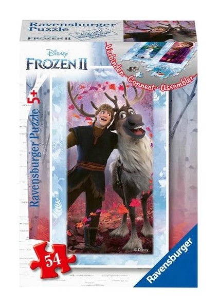 54 Parça Mini Puzzle Frozen Kristoff Sven