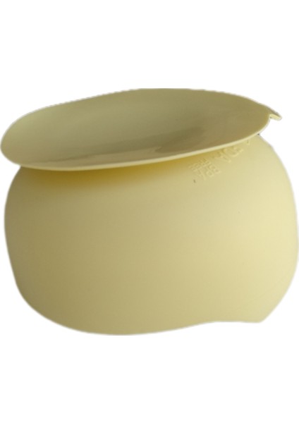 Silikon Beslenme Seti Mama Tabağı, Emzik Kılıfı, Kase, Pipet, Önlük, Çatal-kaşık, Bardak/ Sarı Renk