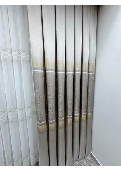 Nivemeshome Nilüfer V -5228 1/3 Sık Pileli Fon Perde Apm fırsatları