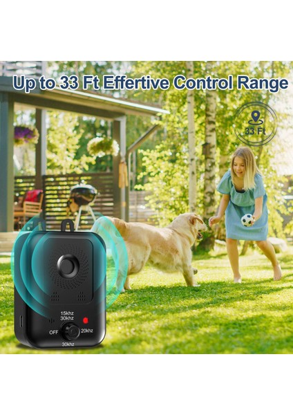 Bahçe Tipi Otomatik Ultrasonik Şarjlı Köpek Uzaklaştırıcı Havlama Cihaz | Su Geçirmez | 33 Ft Etki Alanı | 3 Frekans Modu indirimleri