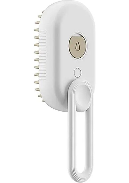 Yeni Buharılı Kedi Fırçası 3'ü 1'de Elektrikli Anti-Sıçratma Köpek Fırçası Buhar Spreyli Masaj Pet Bakım Tarakları Tüy Alma Tarakları Renk:beyaz (Yurt Dışından)