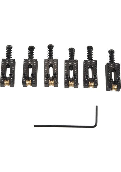 Fender Strat Tele Elektrik Gitar Için 6 Makaralı Köprü Tremolo Eyerleri Anahtarlı Siyah (Yurt Dışından) fiyatları