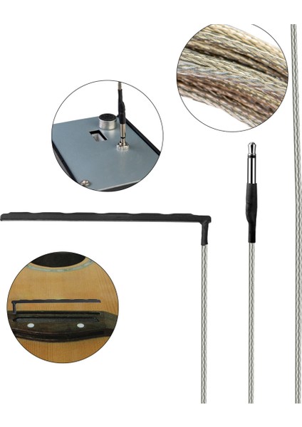 5 Adet Gitar Manyetiği Piezo Çubuk Alt Eyer Pasif Piezo Klasik Folk Gitar Aksesuarları Için (Yurt Dışından) fırsatları