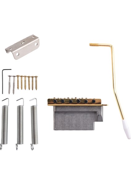 Fender St Elektrik Gitar Parçaları Aksesuarları Için Altın Gitar Tremolo Köprü Kol Yayları ve Tekne Jak Soketi Seti (Yurt Dışından)