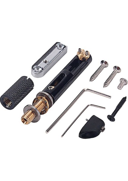 Siyah 5 Telli Nikel Tek Başsız Yuvarlak Çubuk Köprü Seti Gitar Bas Aksesuarları (Yurt Dışından) fiyatları