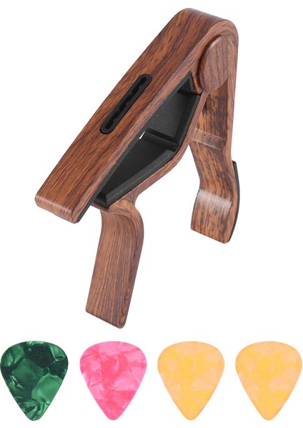 Gitar Capo, Pick Holder ve Akustik Elektro Gitar, Ukulele, Mandolin, Banjo Için 4 Gitar Penası (Yurt Dışından) modelleri