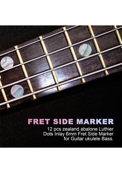 12 Adet Yeni Zelanda Abalone Luthier Dots Kakma 6mm Perde Yan Işaretleyici Gitar Ukulele Bas Için (Yurt Dışından) fırsatları