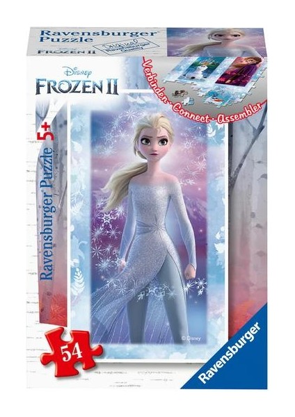 54 Parça Mini Puzzle Frozen Elsa