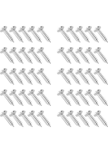 50X Gitar Bas Vidaları Scratchplates Pickguard Parçaları, Gümüş (Yurt Dışından) modelleri