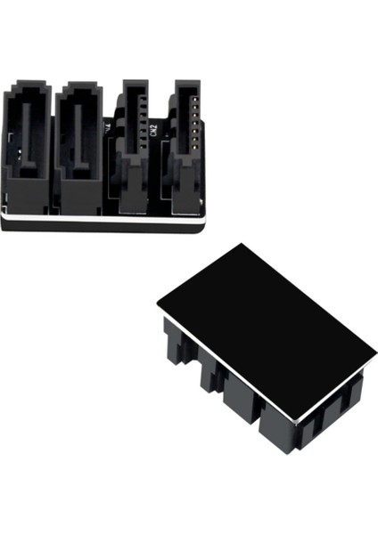 1 Adet Çift Sata 7pin Dişi - Çift 7pin Erkek 180 Derece Açılı Adaptör Anakart Sata Adaptörü Masaüstü Bilgisayarlar Için SSD HDD (Yurt Dışından) fırsatları