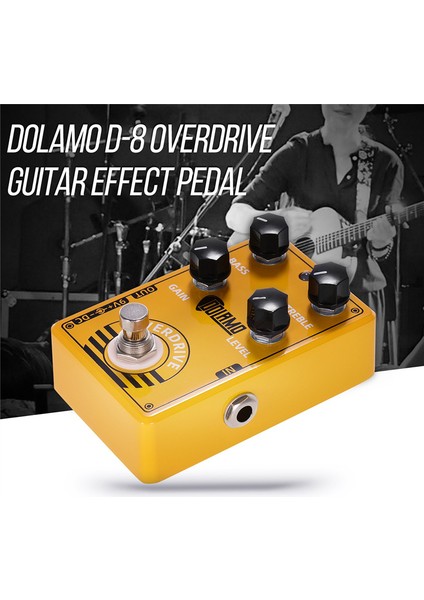 Dolamo D-8 Overdrive Gitar Efekt Pedalı True Bypass Elektrik Gitar Parçaları Aksesuarları (Yurt Dışından) fiyatları