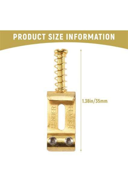 6 Makaralı Köprü Çekme Tel Kodu Elektrik Gitar Eyeri Stratocaster Telecaster Elektrik Gitar Aksesuarları Altın (Yurt Dışından) fırsatları