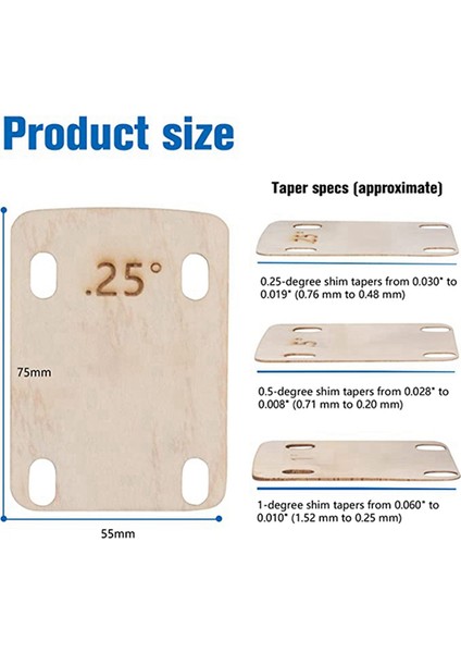 3 Parça Gitar Sap Pedi, Masif Akçaağaçtan Yapılmış, Cıvatalı Sap Için Koruyucu Gitar Sap Pedi (Yurt Dışından) fırsatları