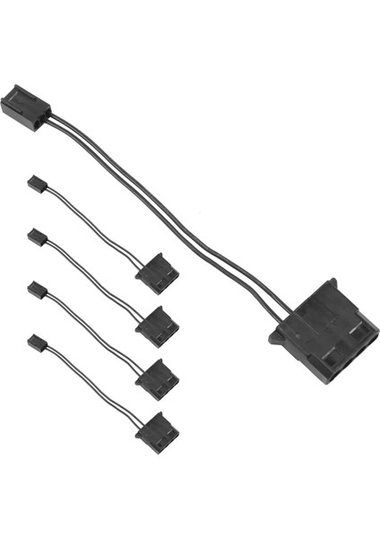 5 Adet Ide'den 3 Pinli Fan Güç Kablosu Molex D Fişi Güçten 3 Pinli Konnektör Bilgisayar Pc Soğutma Dönüştürücü Kablosu (Yurt Dışından) fiyatları