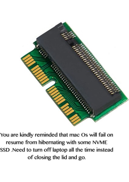 M.2 Nvme SSD Dönüştürücü Adaptör MacBook Air Pro Retina Mid 2013 2014 2015 2016 2017, A1465 A1466 A1398 A1502 Için (Yurt Dışından) fiyatları