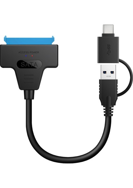 2'si 1 Arada Sata'dan USB 3.0 Kablosuna Sata'dan Tip C Harici Sabit Sürücüye 22 Pin Dönüştürücü Adaptör 2,5 Inç Hdd/ssd Için (Yurt Dışından) fiyatları
