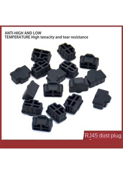 RJ45 Silikon Toz Fişi Toz Kapağı Toz Kapağı Yönlendirici Anahtar Ağ Kablosu Arayüzü Bilgisayar Ağ Kablosu Toz Kapağı (Yurt Dışından) fiyatları