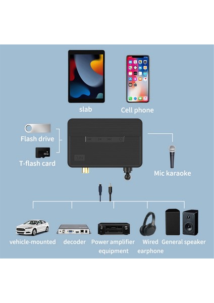 Bluetooth 5.3 Alıcı Verici Adaptörü Hıfı Ses Kalitesi Nfc Uzaktan Kumanda Stereo Aux Koaksiyel Fiber Optik Adaptör (Yurt Dışından)