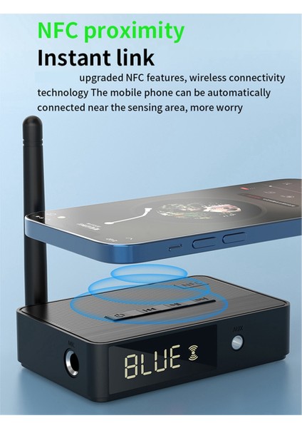 Bluetooth 5.3 Alıcı Verici Adaptörü Hıfı Ses Kalitesi Nfc Uzaktan Kumanda Stereo Aux Koaksiyel Fiber Optik Adaptör (Yurt Dışından) fırsatları