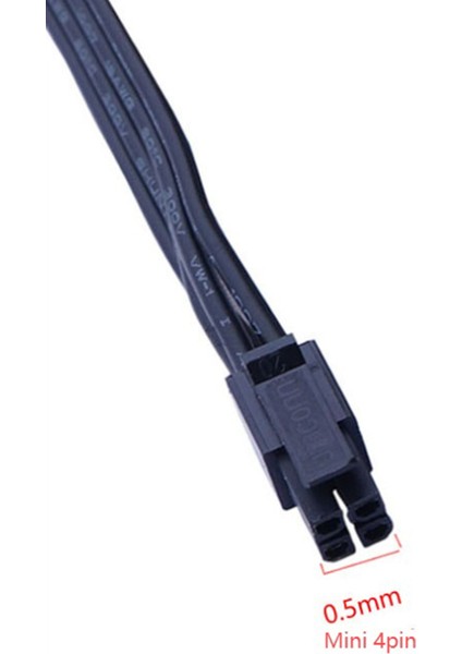 Adet Mini 4pin'den Çift 15PIN Sata HDD Güç Kablosu Mini 4p'den Seri Ssd'ye Çift HDD Güç Kablosu, 45CM/17.7INÇ (Yurt Dışından) fırsatları