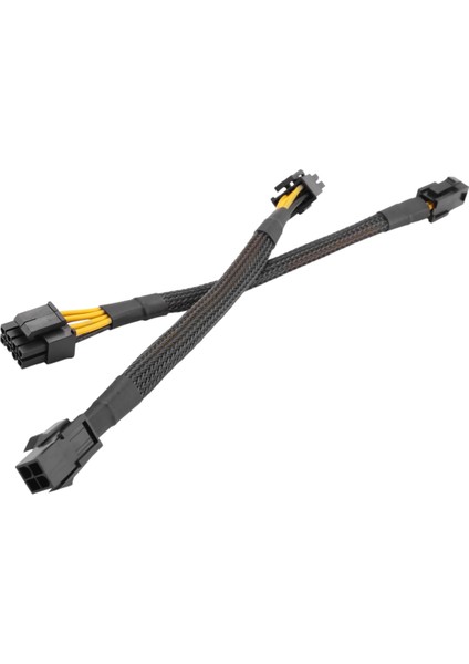 Atx 4 Pin Dişi Anakart Cpu 8(4+4) Pin Erkek Eps 12V Dönüştürücü Adaptör Uzatma Kablosu Örgülü Kılıflı (Yurt Dışından) fiyatları