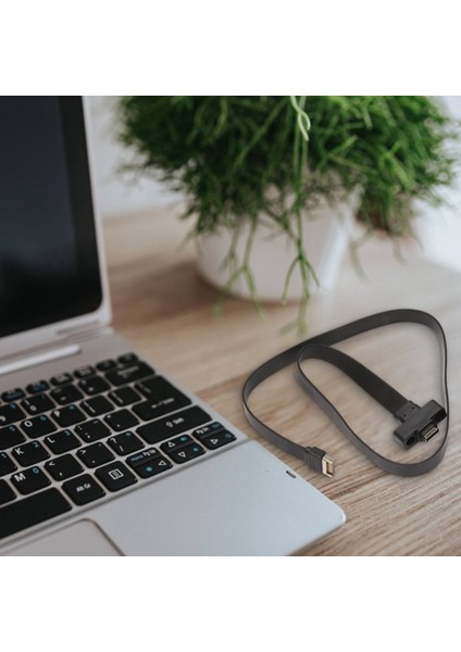 USB 3.1 Ön Panel Tip E'den Tip C'ye Uzatma Kablosu, Gen 2 (10 Gbit/s) Dahili Adaptör Kablosu, 2 Vidayla (50 Cm) (Yurt Dışından) fırsatları