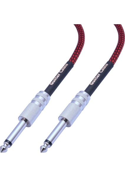 6.35MM Erkekten Erkeğe Düz 1/4 Inç Stereo Kablo Gitar Enstrüman Kablosu Elektrik Gitar, Bas, Amfi Için 1 Metre (Yurt Dışından) modelleri