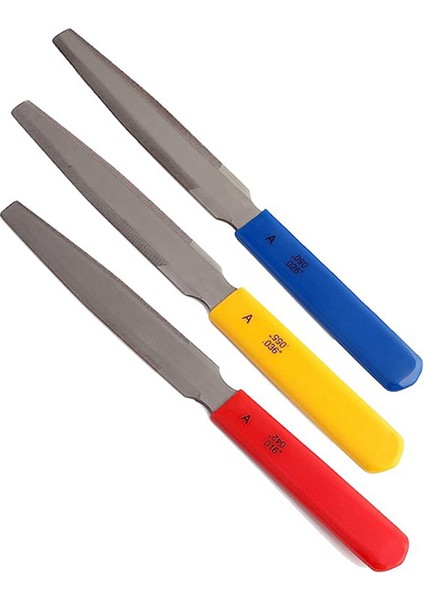 3 Parça Konik Gitar Somunu Dosyası Somun Yuvası Dosyası Seti Çift Kenarlı Tel Dosyası Ahşap Gitar Bas Tel Aracı (Yurt Dışından)