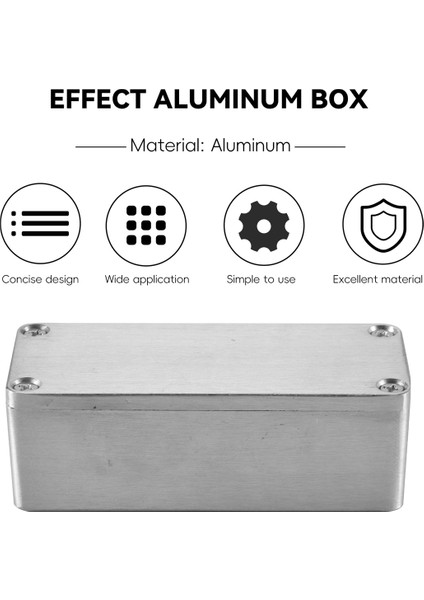 1 Adet Alüminyum Stomp Box Efektleri 1590A Stili Pedal Muhafazası Gitar Için (Yurt Dışından) fırsatları