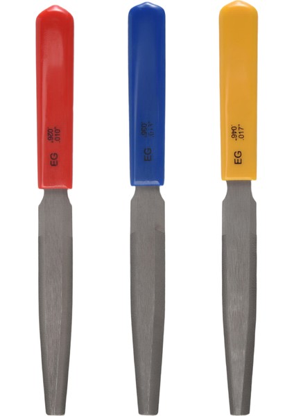 3 Parça Konik Gitar Somunu Dosyası Somun Yivli Dosya Seti Çift Kenarlı Tel Dosyası Elektrik Gitar Tel Aleti Bas Gitar Için, 7.6 Inç (Yurt Dışından)