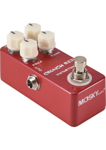 Mosky Mini Gitar Efekt Pedalı Mini Crunch Kırmızı Distortion Gitar Pedalı True Bypass Tam Metal Kabuk (Yurt Dışından) modelleri