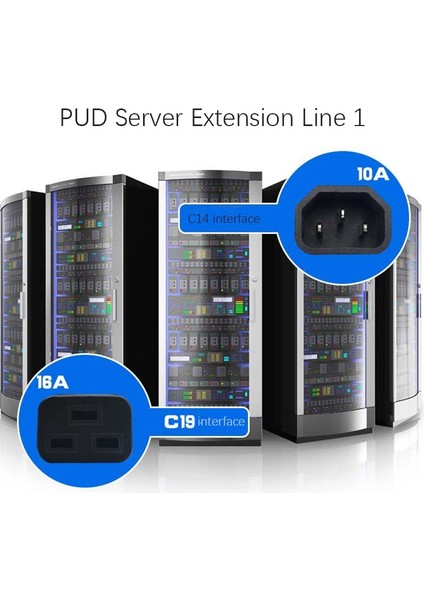 Güç Uzatma Kablosu, IEC320 C14'TEN C19'A Dönüştürme Güç Kablosu, Ups Ana Bilgisayarı Için, Ups Güç Kaynağı (1,8 M) (Yurt Dışından) modelleri