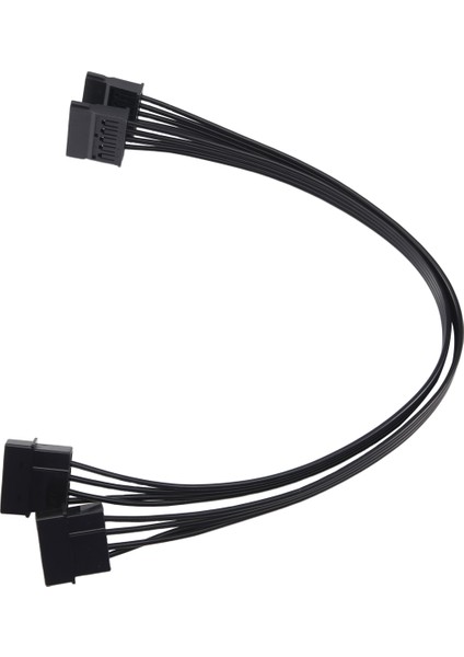 Molex Ide 4 Pin Erkek - 15 Pin Dişi Sata Güç Dönüştürücü Adaptör Kablosu Sabit Sürücü HDD SSD Güç Uzatma Kablosu, 2 Paket (Yurt Dışından)