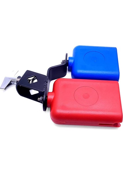 Jam Block Müzikal Perküsyon Enstrümanı Latin Davul Enstrümanı Perküsyon Müzikal Için Çift Monteli Çan (Kırmızı-Sarı) (Yurt Dışından) fiyatları