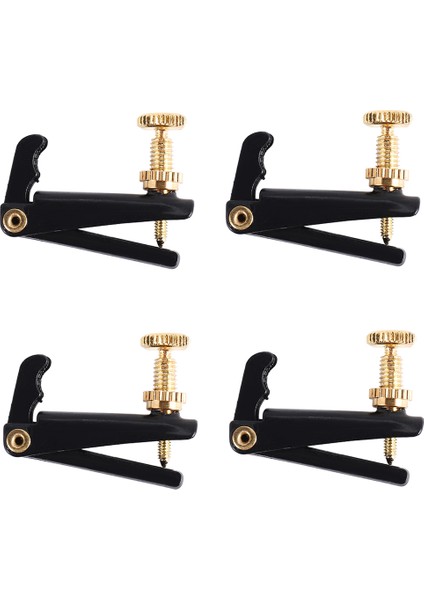 3/4 4/4 Boyutlu Keman Aksesuarları Için Bakır Kaplama Vidalı 4 Adet Keman Ince Ayarlayıcı (Yurt Dışından)