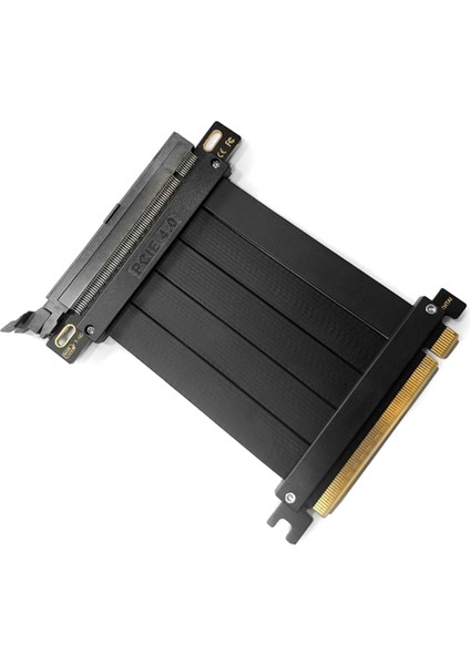 Tam Hızlı Pcı-E 4.0 16X Grafik Kartı Uzatma Kablosu Adaptör Kartı Genişletme Bağlantı Noktası 180 Derece 10CM Kablo (Yurt Dışından)