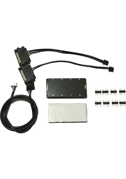 Signalrgb Openrgb Evrensel 8port 5V 3pın Argb Asenkron Kontrol Cihazı Hub Bilgisayar Pc Kasası Soğutma Fanları Işık Şeridi (Yurt Dışından) modelleri