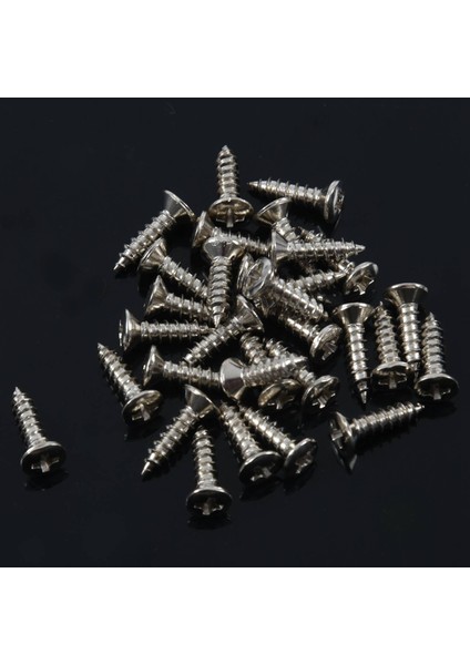 30 Adet Fender Strat/tele Elektrik Gitar Bas Gümüş Için Pickguard Vida (Yurt Dışından) modelleri