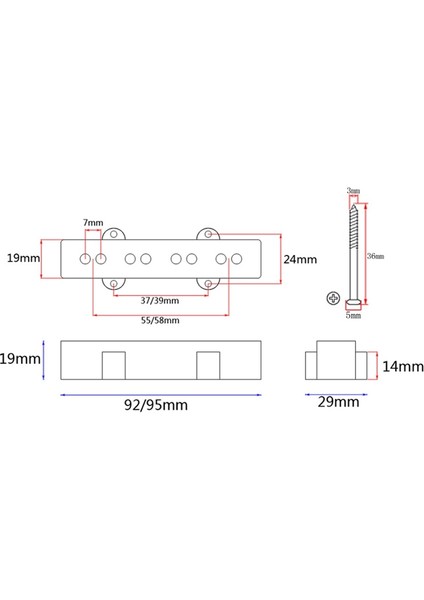 Adet Elektrik Bas Manyetiği Kapağı Dört Telli Bas Açık Manyetiği Manyetiği Kabuk Bas Manyetiği (Yurt Dışından) fiyatları