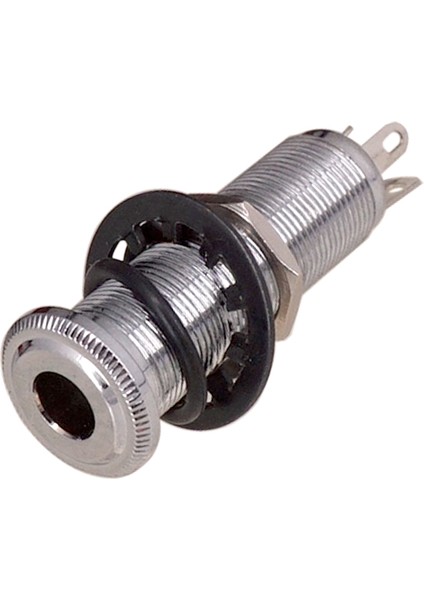 6.35MM Pirinç Dişli Silindir Bas Gitar Jakı Manyetik Çıkış Giriş Fiş Soketi Elektrik Gitar Aksesuarları, Gümüş (Yurt Dışından) fırsatları