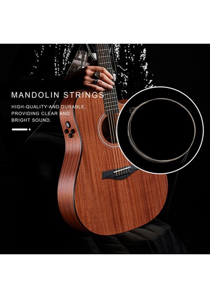 Irın 8 Adet/paket Mandolin Telleri Tel Seti Gdae Mandolin Aksesuarları M100 (Yurt Dışından) modelleri