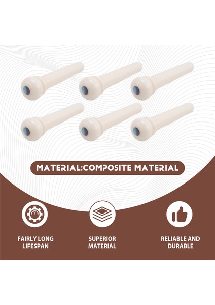 Gitar Sığır Kemiği Malzemesi Akustik Gitar Köprü Pimleri Inci Kabuk Noktalı Akustik Folk Gitar Aksesuarları Için (Yurt Dışından) fırsatları