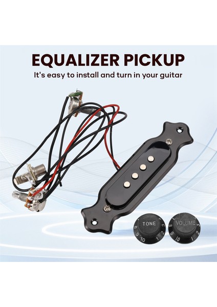 2 Set Önceden Kablolanmış Sigara Kutusu Gitar Manyetiği Elektrik Gitar Için Ses ve Ton Özelliği (Yurt Dışından) fırsatları