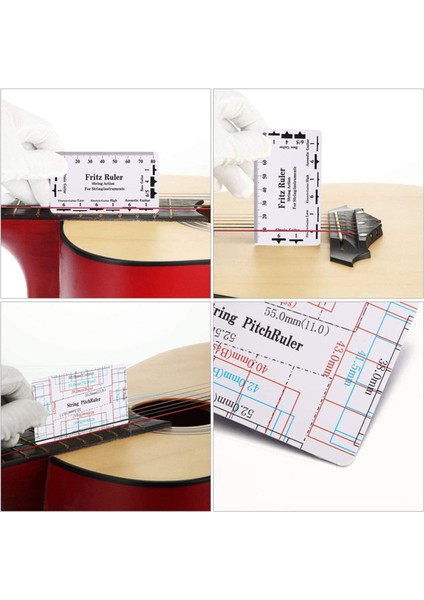10 Parçalı Gitar Ölçüm Aleti Seti 9 T Şeklinde Yay Cetveli ve 1 Gitar ve Bas Kurulumu Için Gitar Teli Yükseklik Cetveli Içerir (Yurt Dışından) modelleri