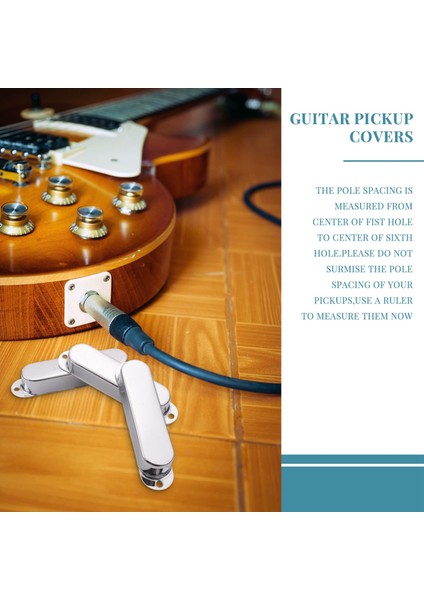 3 Adet Krom Metal Sızdırmaz St Strat Gitar Manyetik Kılıfı 3 Kapalı Tek Bobinli Manyetik Kılıfı Stratocaster Için (Yurt Dışından)
